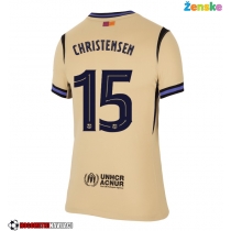 Ženske Nogometnih dresov Barcelona Andreas Christensen #15 Gostujoči 2025-26 Kratki rokavi